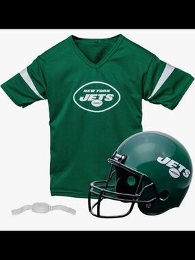 New York Jets Youth NFL  Helmet & Jersey Set One Size Fits All